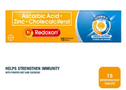 REDOXON® Triple Action with Vitamins C, D3 and Zinc (15 Effervescent Tablets)