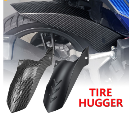 MOTOX Rear Tire Hugger Honda Click 125i 150i v4/v3/v2 Carbon White For Motorcycle Mud Guard