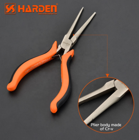 Harden 560308 4.5" Mini Lengthen Nose Plier (Classic) Multi-Function Professional Fine Carbon Steel