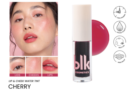 blk cosmetics fresh lip and cheek water tint cherry