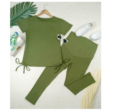 Maternity Leggings and Stringtop Terno Pregnancy Wear MD012