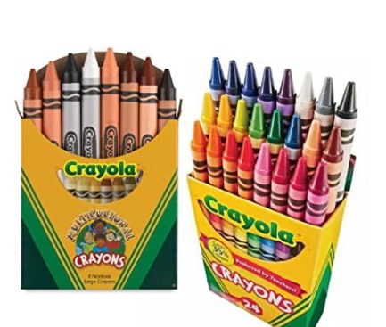 Crayons (Set of 8,16 and 24 Colors) Crayon Primary School Student Drawing Tool School Supply