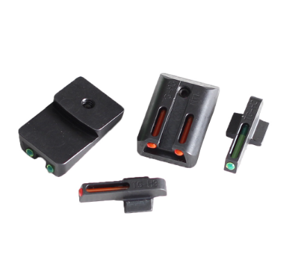 1911 Stainless steel Green and Red Real Fiber Optic Front For 1911