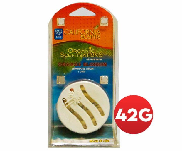 California Scents Organic Scent Sations Air Freshener Orange Blossom 42g