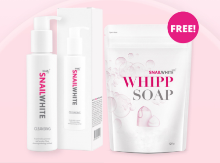 Snailwhite Cleansing 151ml + Free Whipp Soap 100g