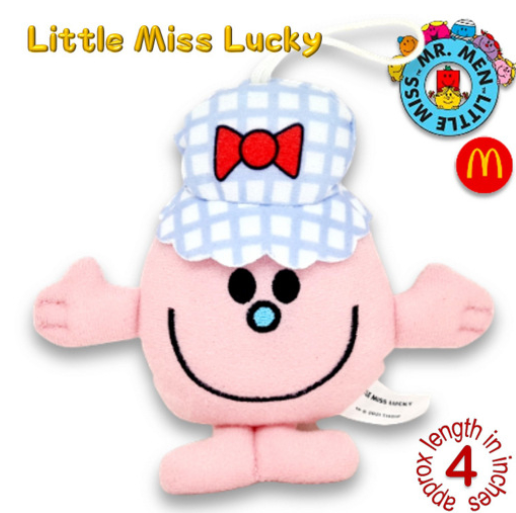 Mr Men Little Miss 2001 McDo Hanging Plushies Bag Charm Stuffed Toys M25