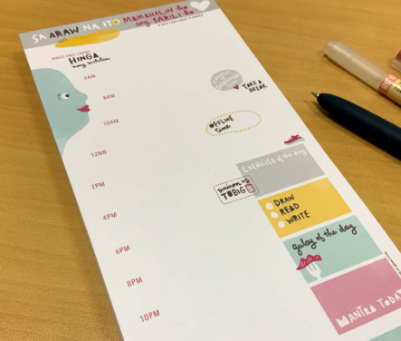 Self Care Bundle - Planner Notepad by Inky Livie (4 Pcs Planner)