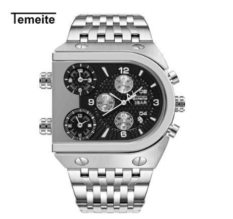 Original Luxury Men's Watch Fashion Unique Waterproof Stainless Steel Calendar Sports Quartz Men's Watch 07