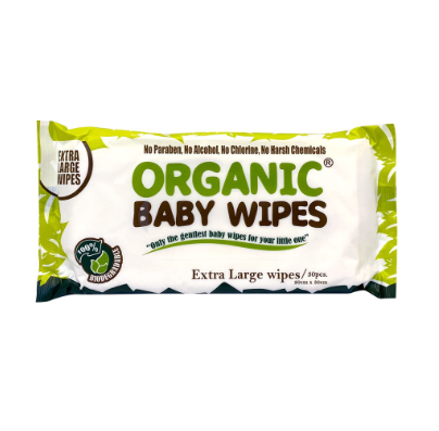 Organic Baby Wipes XL 30's