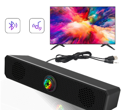 TV Soundbar Computer Speaker For Speaker Aux 3.5mm PC Speakers USB Wired Gaming Laptop speaker