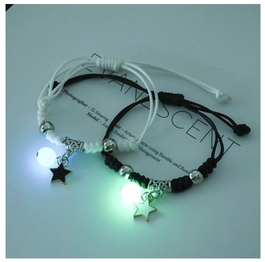 2Pcs Glow in the Dark Luminous Bracelet For Women Adjustable Fashion Women Men Couple Bracelet Best Friends Bracelets B8