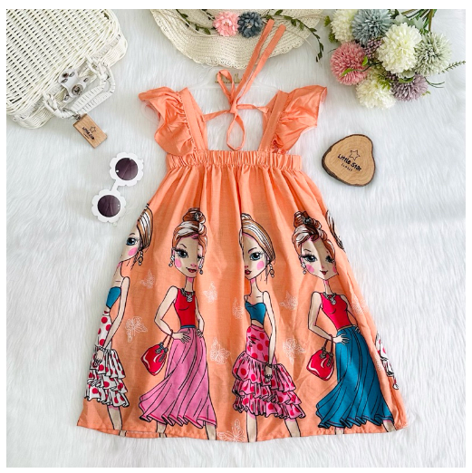 Littlestar Kids Flowy Maxi Summer Dress C12