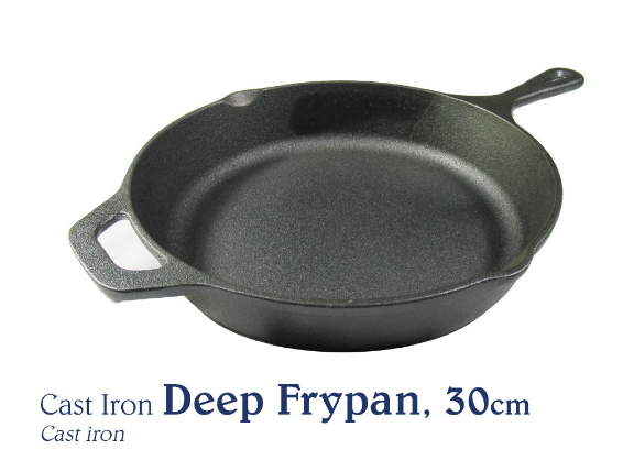 Chef's Classics Cast Iron Deep Frypan, 30cm
