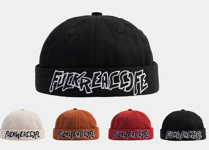 Embroidery Beanies Leather Hat Sumbrero Retro Beanies Bonnet For Men Original Hat Fashion Hat Beanie For Women