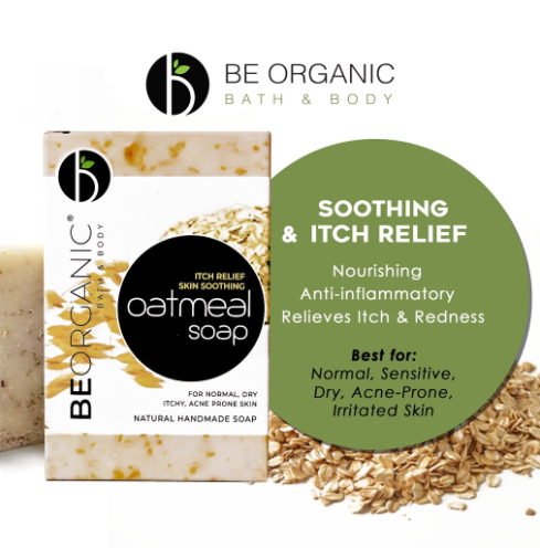Be Organic Oatmeal Soap 110G Calming Itch Relief & Soothing