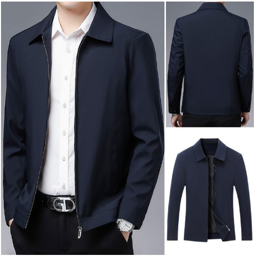 Formal Jacket Bomber Neck Work Jacket Riding Jacket For Men Jacket For Official Business