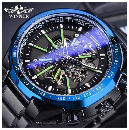 WINNER Men's Watch Business Classic Style Men Fashion Casual Automatic Mechanical Watch Top Brand Skeleton Watch 2