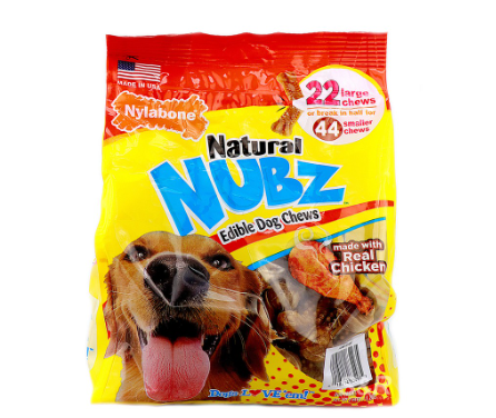 Nylabone Natural Nubz Edible Dog Chews 22pcs