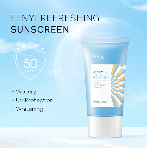 Fenyi Refreshing Sunscreen Whitening SPF50+ Watery UV Protection 50g