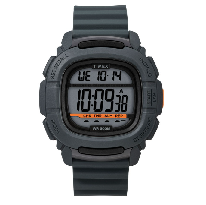 Timex Boost Shock Grey Rubber Digital Watch For Men TW5M26700 SPORTS