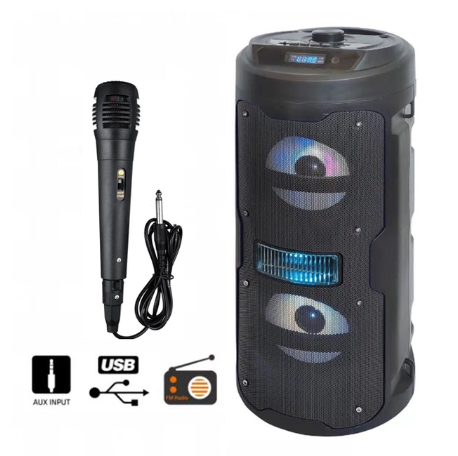 SK-1201 1039 Wireless Portable BIG Karaoke Stereo Bluetooth Speaker with FREE Microphone