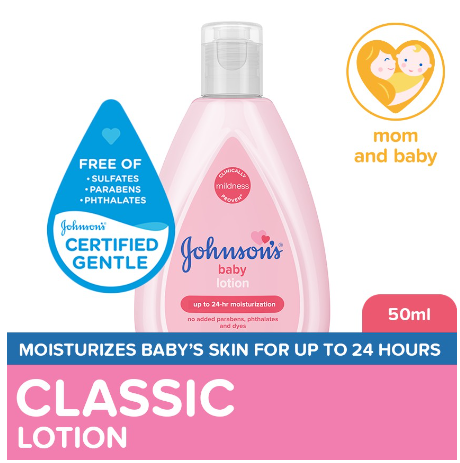 Johnson's Baby Lotion 50ml - Lotion for Baby, Kids, Baby Essentials, Baby Care, Baby Body Lotion