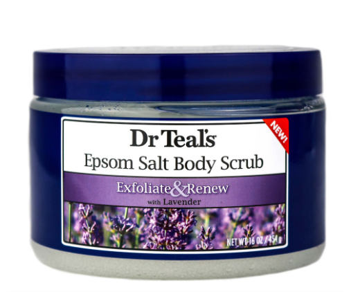 Dr Teal's Exfoliate and Renew with Lavender Epsom Salt Body Scrub 454G
