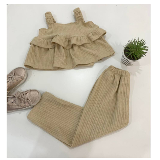 Sophia Gingham Fashion OOTD Terno for Kids-Girls D28