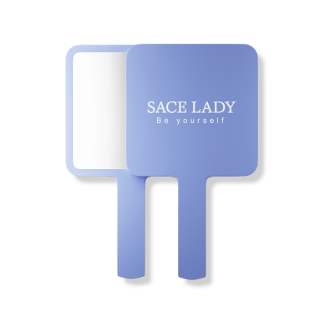 SACE LADY Hand Mirror Square Carry-on Small Mirror Make Up Beauty Tool