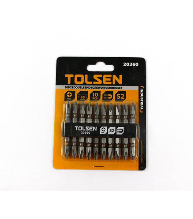 Industrial Double End Screwdriver Bit Set  (PH2 - SL5.5x65mm) 10pcs