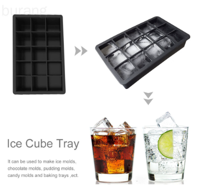 15-grid Ice Cube Mold Home Bar Pub Wine Ice Blocks Maker Silicone Non-stick Mould Tray New heart-shaped ice cube mold for piglets