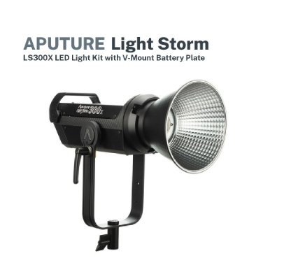 Aputure Light Storm LS300X LED Light Kit with V-Mount Battery Plate