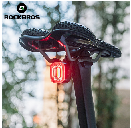 Bicycle Light Smart IPX6 Waterproof Taillight Type-C Rechargable Light Auto Brake Sensing LED Rear light Bike Accessories