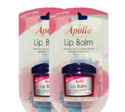 Apollo Lip Balm Pretty Pink 7g by 2s