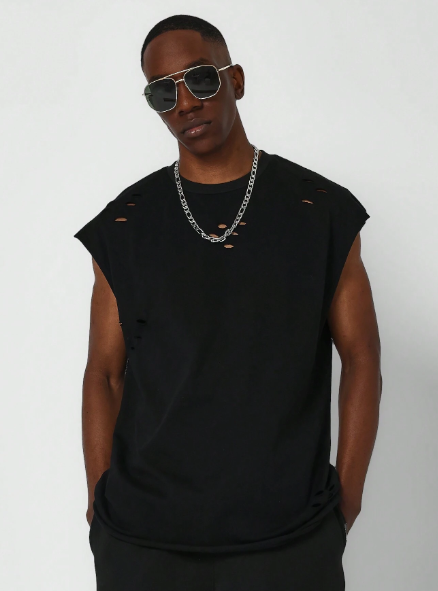 SUMWON Distressed Tank Top