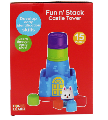 KidShop Fun 'n Learn Fun 'n Stack Castle Tower