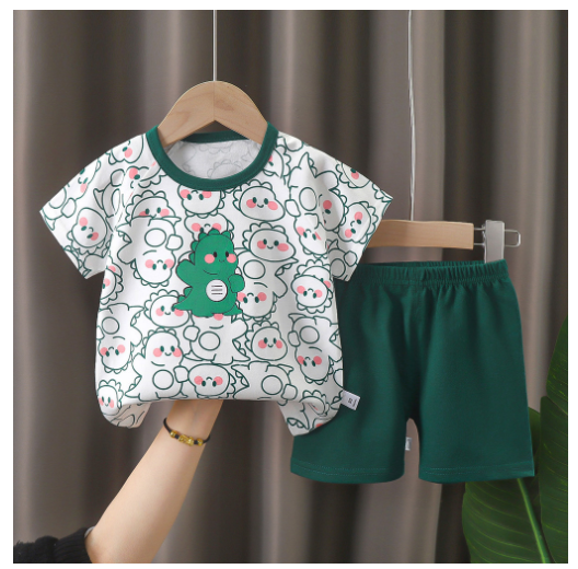 0-4Y For Boys Baby & Kids Sleeveless Shorts Set Pure Cotton Sando For Summer Kids D19