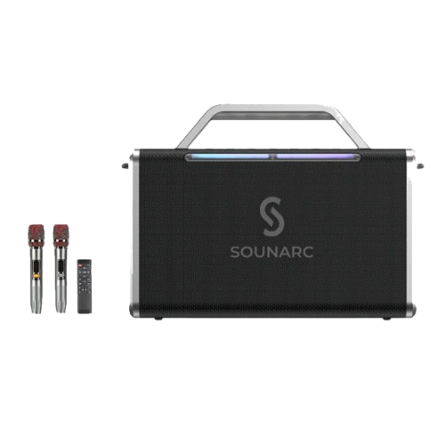 SOUNARC by Tronsmart K2 Wireless Karaoke Speaker With Double Wireless Microphone Wireless Speaker Su