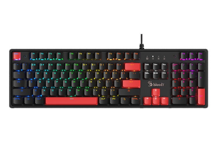 A4Tech Bloody S510N RGB Brown Switch USB Wired Mechanical Gaming Keyboard