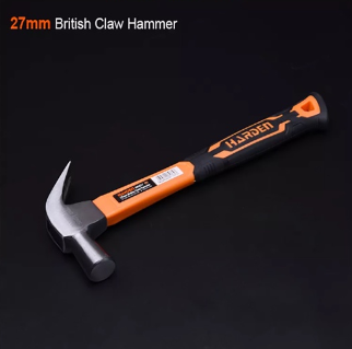 Harden 590227 27mm British Claw Hammer W Fiberglass Handle (Professional)