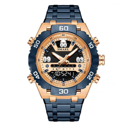 Smael 6006 Men's Watch Top Sports Brand Multifunctional Quartz Digital Luminous Pointer New Fashion Casual M5