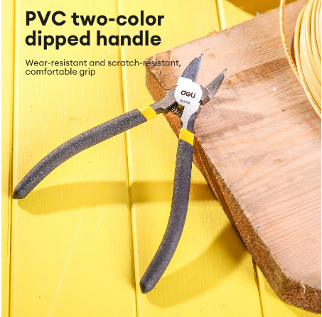 Deli Diagonal Pliers Nippers Diagonal Cutting Pliers 5'' 6" Pliers Tool