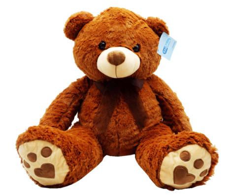 KidShop Sitting Bear Dark Brown 70 cm Stuffed Toy