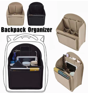 Bag Organizer Insert Backpack Organizer Insert Inner Travel Organizer Cosmetic Bag Multi-Pockets