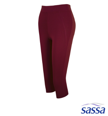 Sassa High Waist Capris w/ Reflective Print for Gym Sports Wear Athleisure Women Activewear