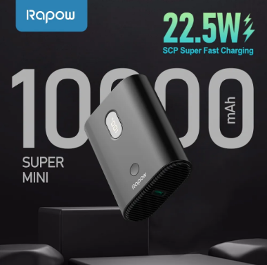 Rapow RM11Pro 10000mAh Mini Powerbank SCP 22.5W Super Fast Charging Digital Led Display Powerbank