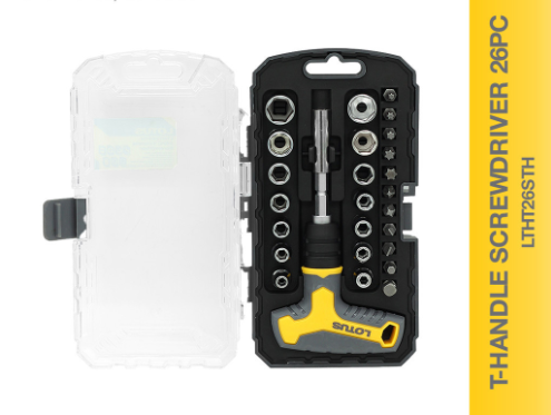 Lotus T-Handle Screwdriver 26PC LTHT26STH - Hand Tools