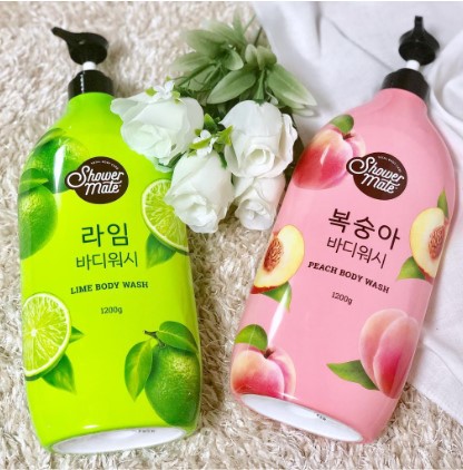 Aekyung Shower Perfume Mate Body Wash Peach and Lime 1200G