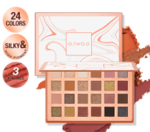 O.TWO.O 24 Colors Eyeshadow Palette Matte Shimmer Long Lasting Eye Makeup