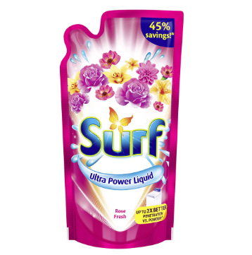 Surf Laundry Liquid Detergent Rose Fresh Pouch 900ml